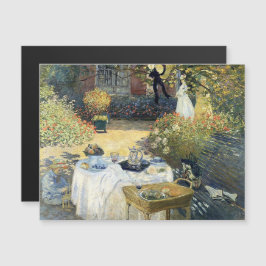 Das Mittagessen Claude Monet Magnetkarte