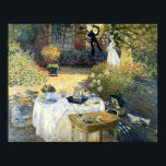Das Mittagessen Claude Monet Poster<br><div class="desc">Das Mittagessen. Claude Monet. Reproduktion berühmter Kunstbilder im öffentlichen Bereich.</div>