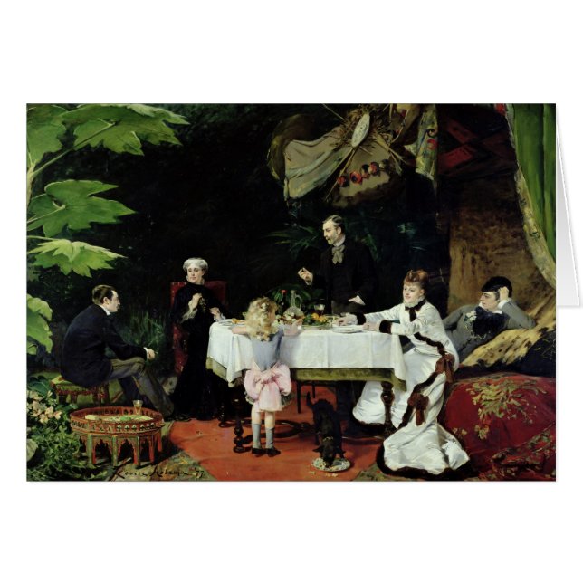 Das Mittagessen im Konservatorium, 1877 (Vorderseite (Horizontal))