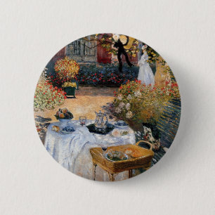 Das Mittagessen von Claude Monet Button