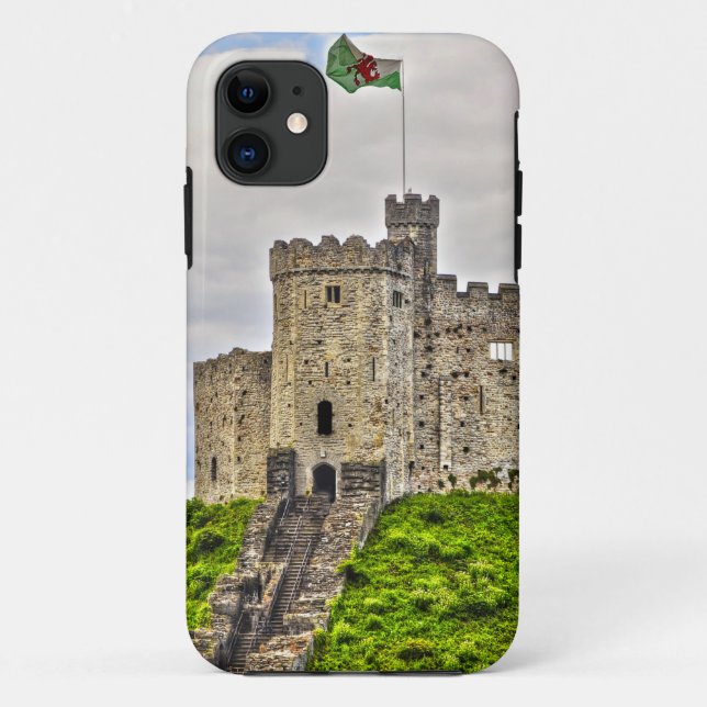 Das mittelalterliche Schloss Cardiff, Cardiff Wale Case-Mate iPhone Hülle (Rückseite)