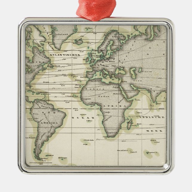 Das mittlere Barometer Ornament Aus Metall (Vorne)