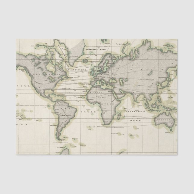 Das mittlere Barometer Seidenpapier (Vorderseite)