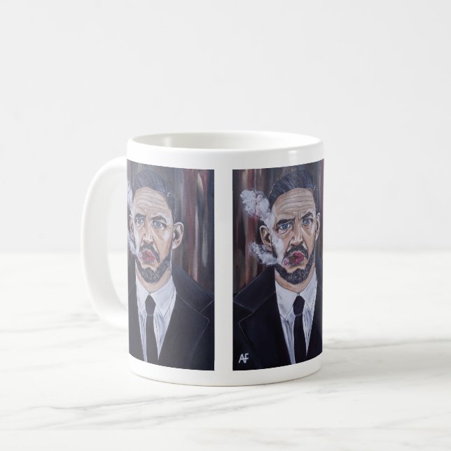 Das Mobster-Gemälde von Alfred Fox Kaffeetasse (Vorderseite Links)