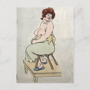 Das Modell - Zille Postkarte