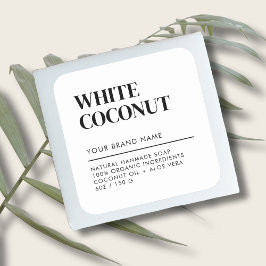 Das moderne Etikett für die Verpackung von weißem  Quadratischer Aufkleber