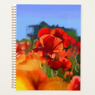 Das Mohn-Haus - Ölmalerei Planer