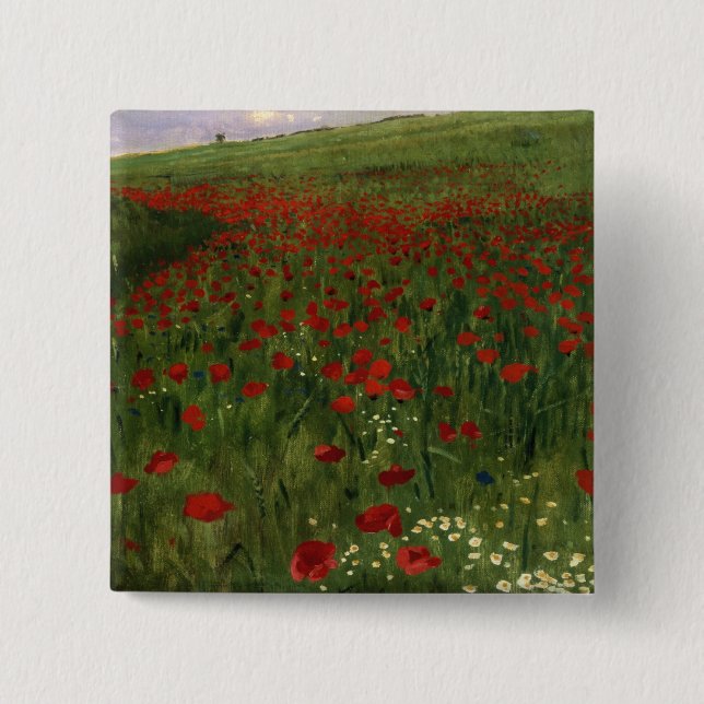 Das Mohnblumen-Feld, 1896 Button (Vorderseite)