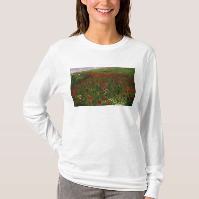 Das Mohnblumen-Feld, 1896 T-Shirt (Vorderseite)