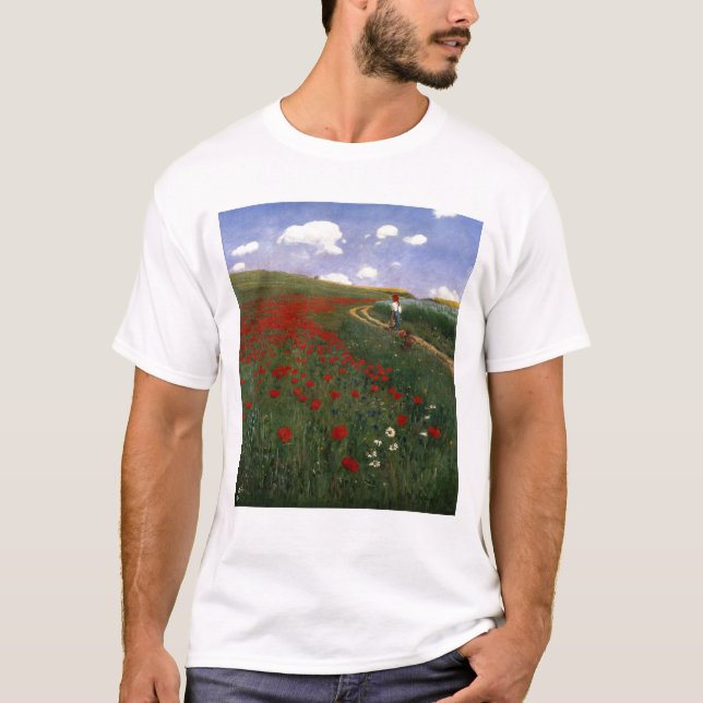 Das Mohnblumen-Feld T-Shirt (Vorderseite)