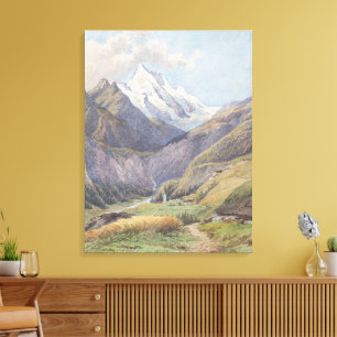 Das Mölltal mit dem Großglockner - Carl Lafite Leinwanddruck