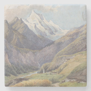 Das Mölltal mit dem Großglockner - Carl Lafite Steinuntersetzer