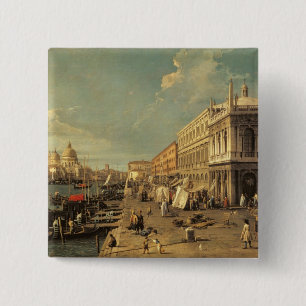 Das Molo und das Zecca, Venedig (Öl auf Leinwand) Button