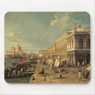 Das Molo und das Zecca, Venedig (Öl auf Leinwand) Mousepad
