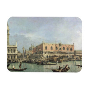 Das Molo und der Piazzetta San Marco, Venedig (Öl Magnet