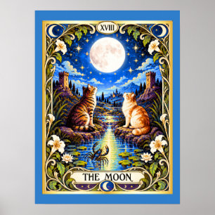 Das Mondkatzen-Tarot - Intuition und Geheimnis Poster