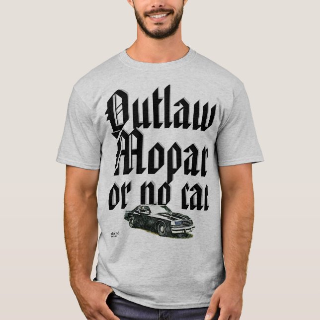 Das MONDO T - geächtetes Mopars T-Shirt (Vorderseite)