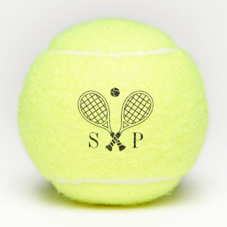 Das Monogramm für das perfekte Match-Individuelle Tennisbälle