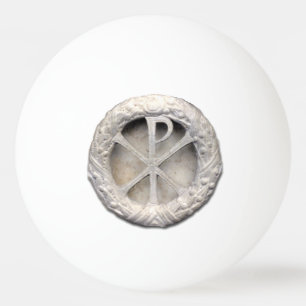 Das Monogramm von Christus Tischtennisball