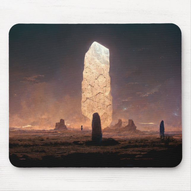 Das Monolith 4 Fantasy Sci-Fi Mousepad (Vorne)
