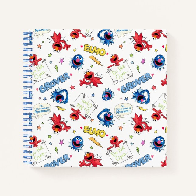 Das Monster am Ende dieses Geschichtenmusters Notizbuch (Vorderseite)