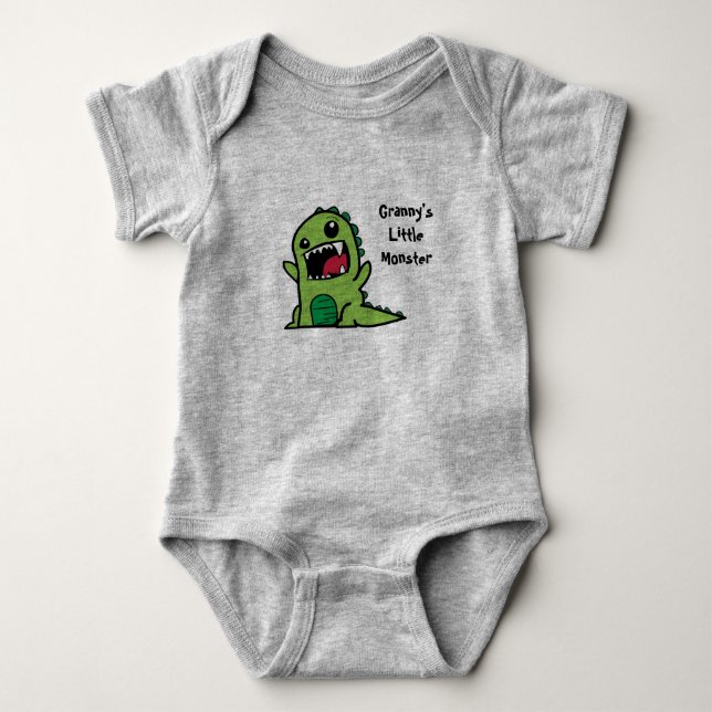 Das Monster-Baby-Weste der Oma kleine Baby Strampler (Vorderseite)