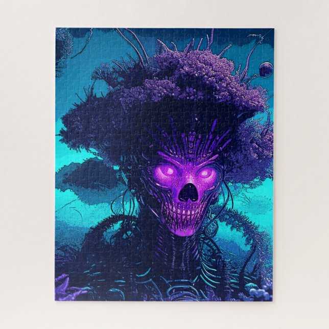 Das Monster der Cyber-Bäume im Dunkeln (Vertikal)