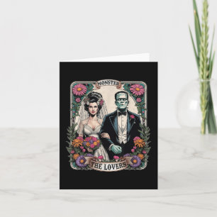 Das Monster Frankenstein und die Brücke der Lieben Karte