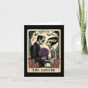 Das Monster Frankenstein und die Brücke der Lieben Karte