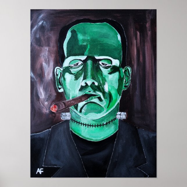 Das Monster-Gemälde von Alfred Fox Poster (Vorne)
