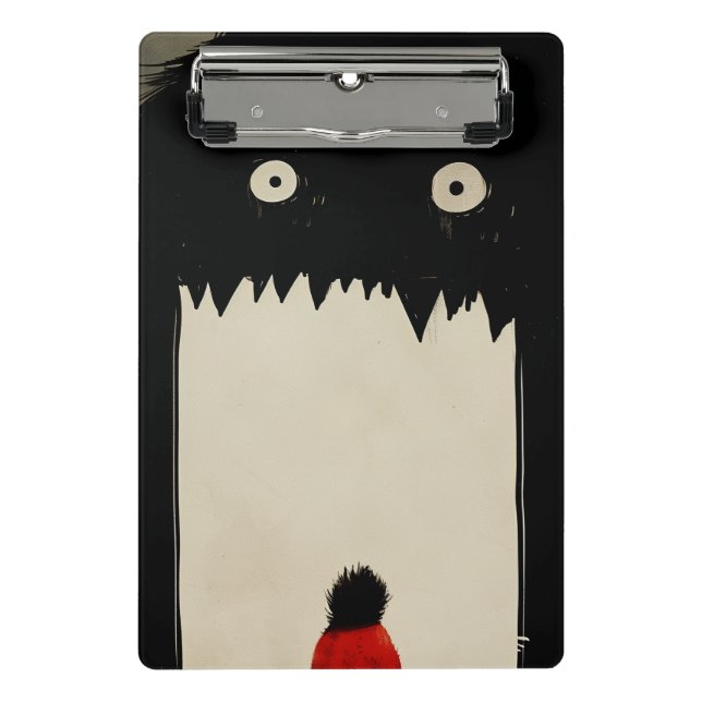 Das Monster verdunkelt Mini Klemmbrett (Vorderseite)