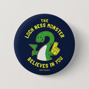 Das Monster von Loch Ness glaubt an dich Button