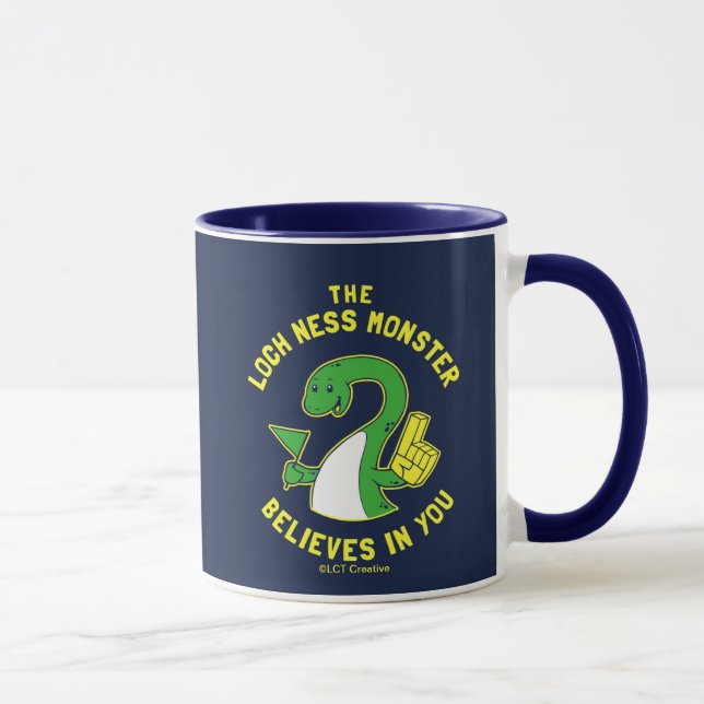Das Monster von Loch Ness glaubt an dich Tasse (Rechts)