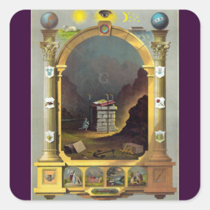 Das monumentale Diagramm Quadratischer Aufkleber