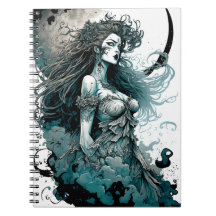 Das Moon Goddess Spirale-Notebook