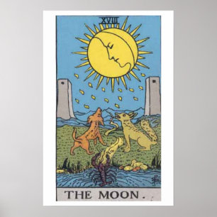 Das Moon Tarot Card Poster