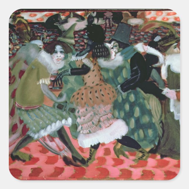 Das Morte-Saison in Paris, 1913 Quadratischer Aufkleber (Vorderseite)