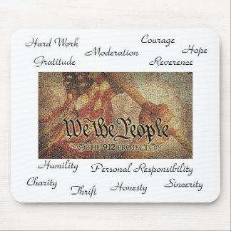 Das Mosaik des Projekt-9-12 und die 12 Werte Mousepad