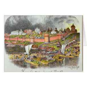 Das Moskau der Kreml in der Zeit des Zars Iwan III