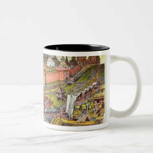 Das Moskau der Kreml in der Zeit des Zars Iwan III Zweifarbige Tasse (Rechts)