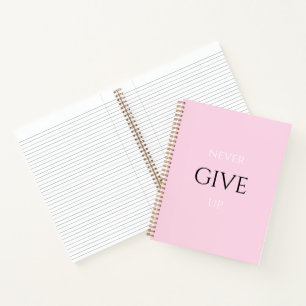 Das Motivierend Zitat-Notizheft Pink Notizbuch