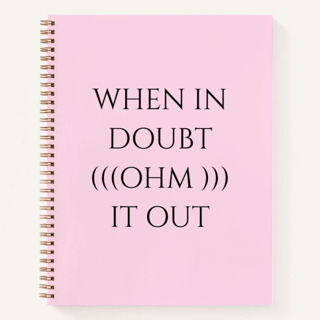 Das Motivierend Zitat-Notizheft Pink Notizbuch (Vorderseite)