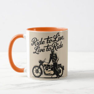 Das Motorrad-Leben: Der Motorradgeist Tasse
