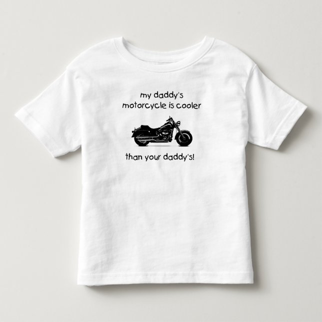 Das Motorrad meines Vatis ist cooler Kleinkind T-shirt (Vorderseite)