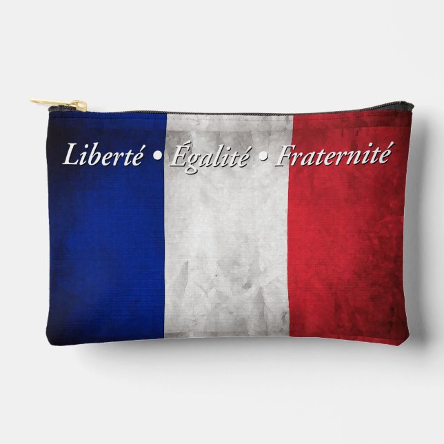 Das Motto des französischen Printmedien: Nähtasche Zubehörtasche (Vorderseite)