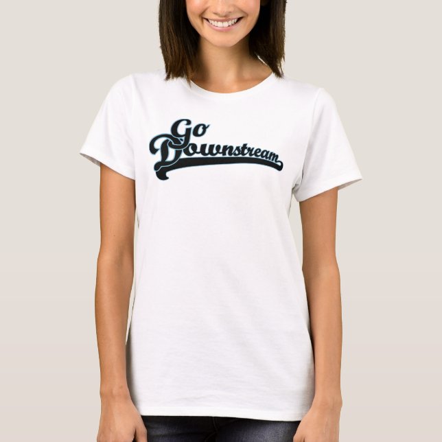 Das Motto "Frauen-T - Shirt" T-Shirt (Vorderseite)