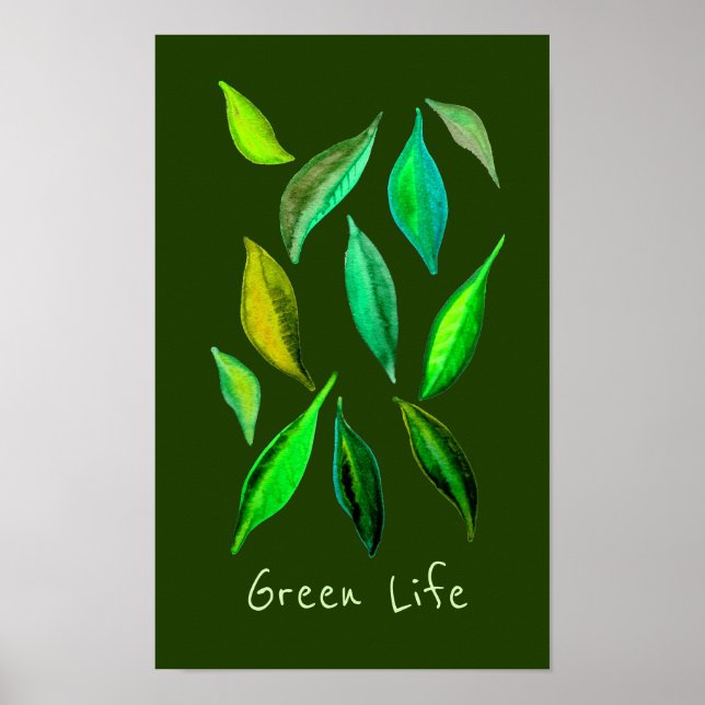 Das Motto "Green Life"-Öko illustrieren Poster (Vorne)