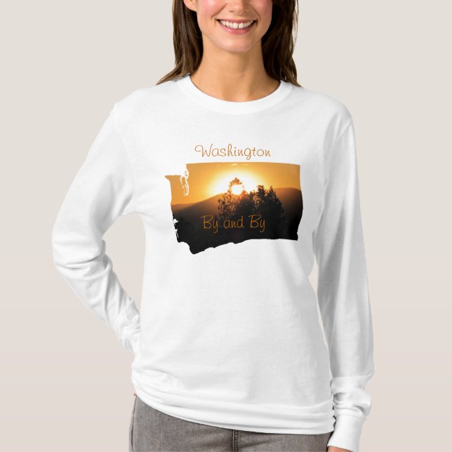 Das Motto Washington nach und nach Staat T-Shirt (Vorderseite)