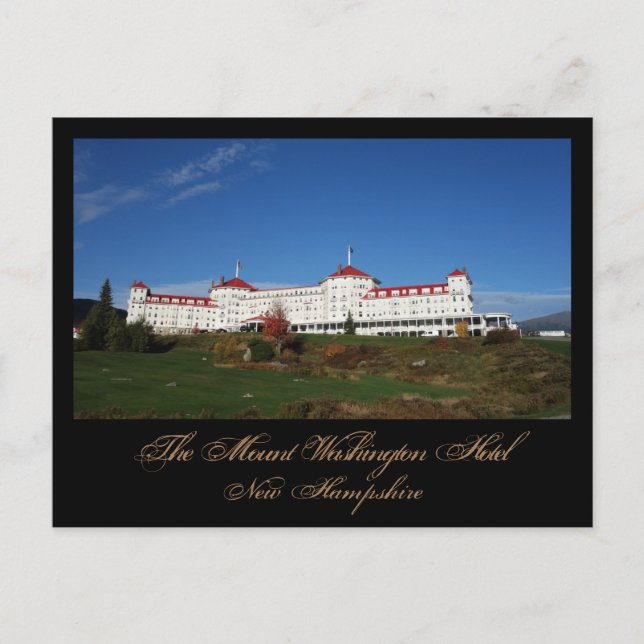 Das Mountain Washington Resort New Hampshire Postkarte (Vorderseite)