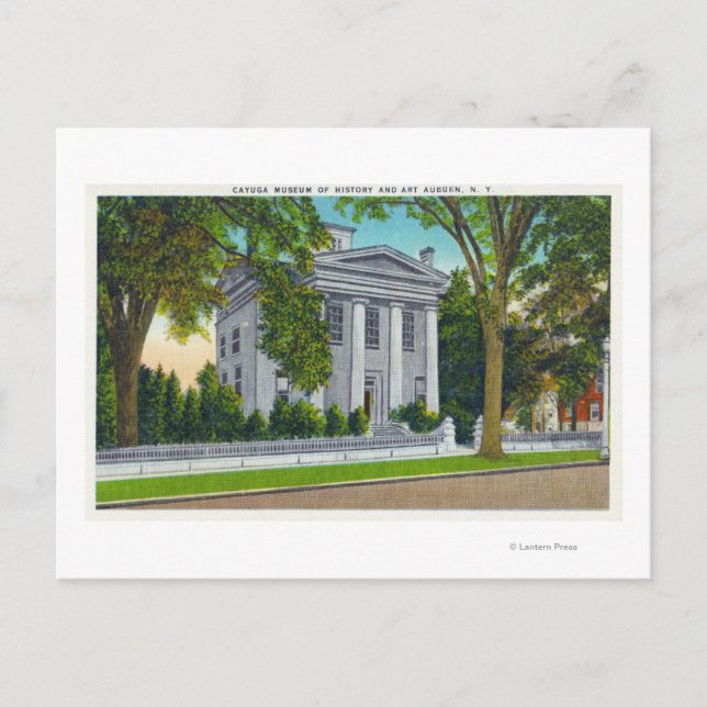 Das Museum für Geschichte und Kunst von Cayuga Postkarte (Vorderseite)